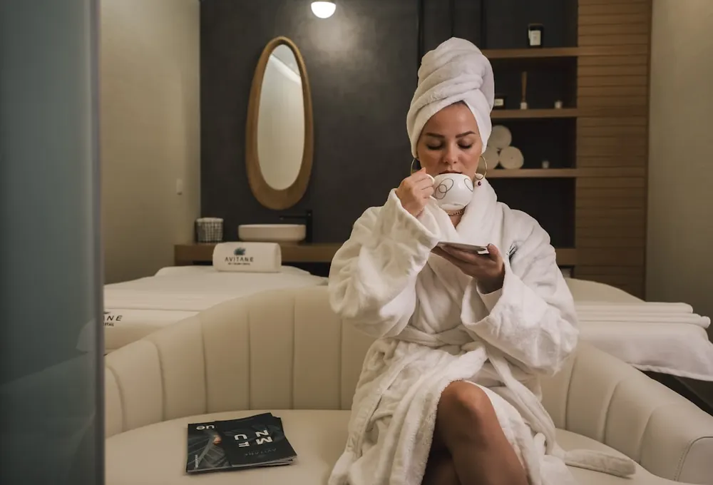 Ambiente acolhedor da clínica de estética